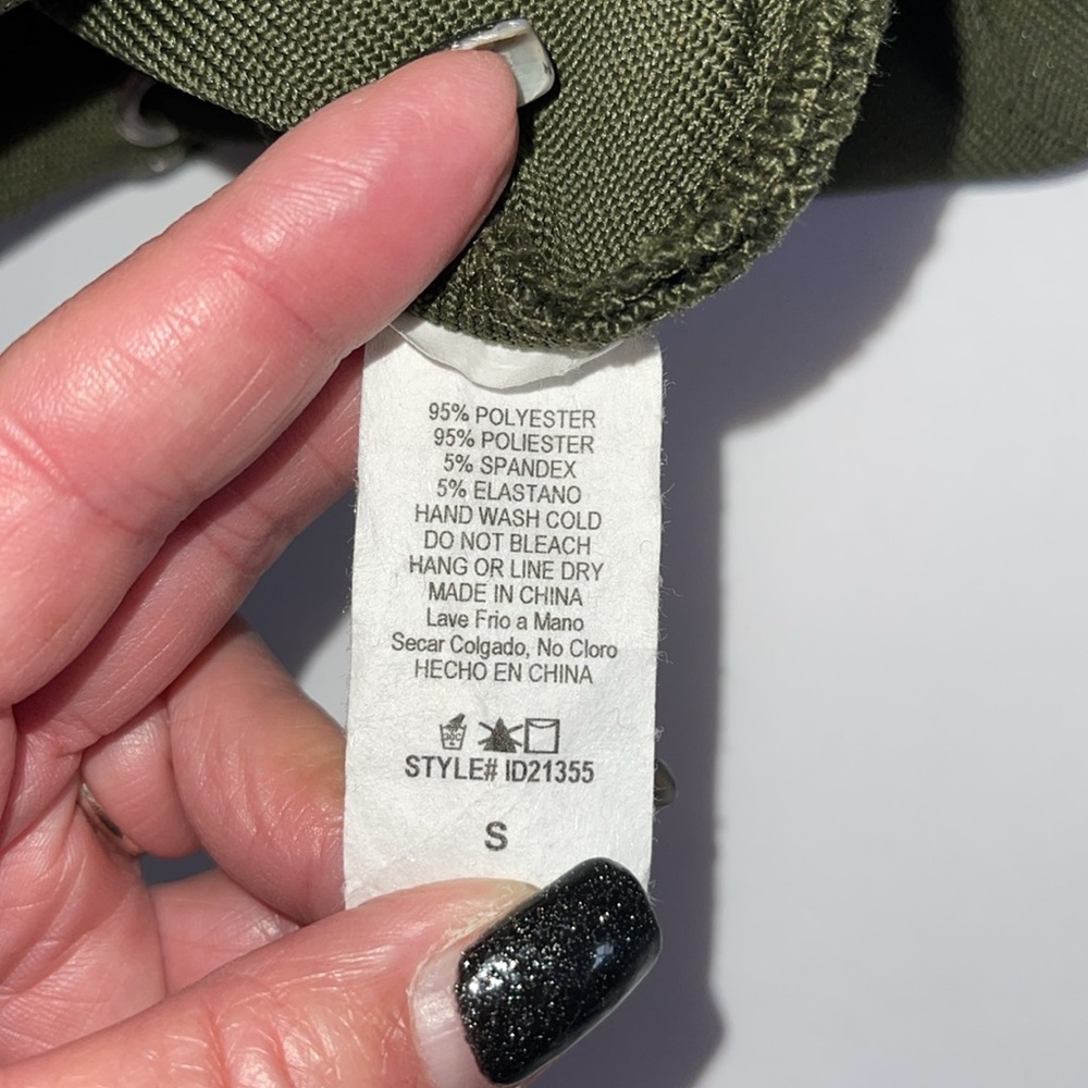 Tic Toc Size S NWT olive green  bandage dress - Picture 6 of 6